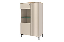 Тоскана 535.09 Шкаф со стеклом Кашемир серый